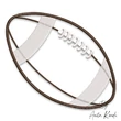 Football applique embroidery design