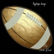 football applique embroidery design sporty ball