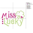 Miss Lucky Embroidery Machine Design