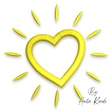 Sun Heart embroidery design with heart-shaped sunshine symbol