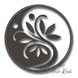 Nature inspired Yin Yang tree embroidery pattern