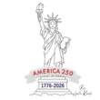 Statue of Liberty embroidery machine design