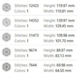 Winter snowflake machine embroidery file ideal for Christmas decorations, apparel and seasonal home décor