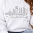 Atlanta skyline machine embroidery design
