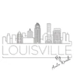 Louisville skyline embroidery design