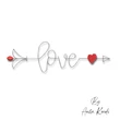 love arrow embroidery design with heart