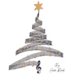 Musical Christmas Tree Embroidery Design