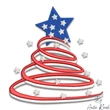 patriotic christmas embroidery
