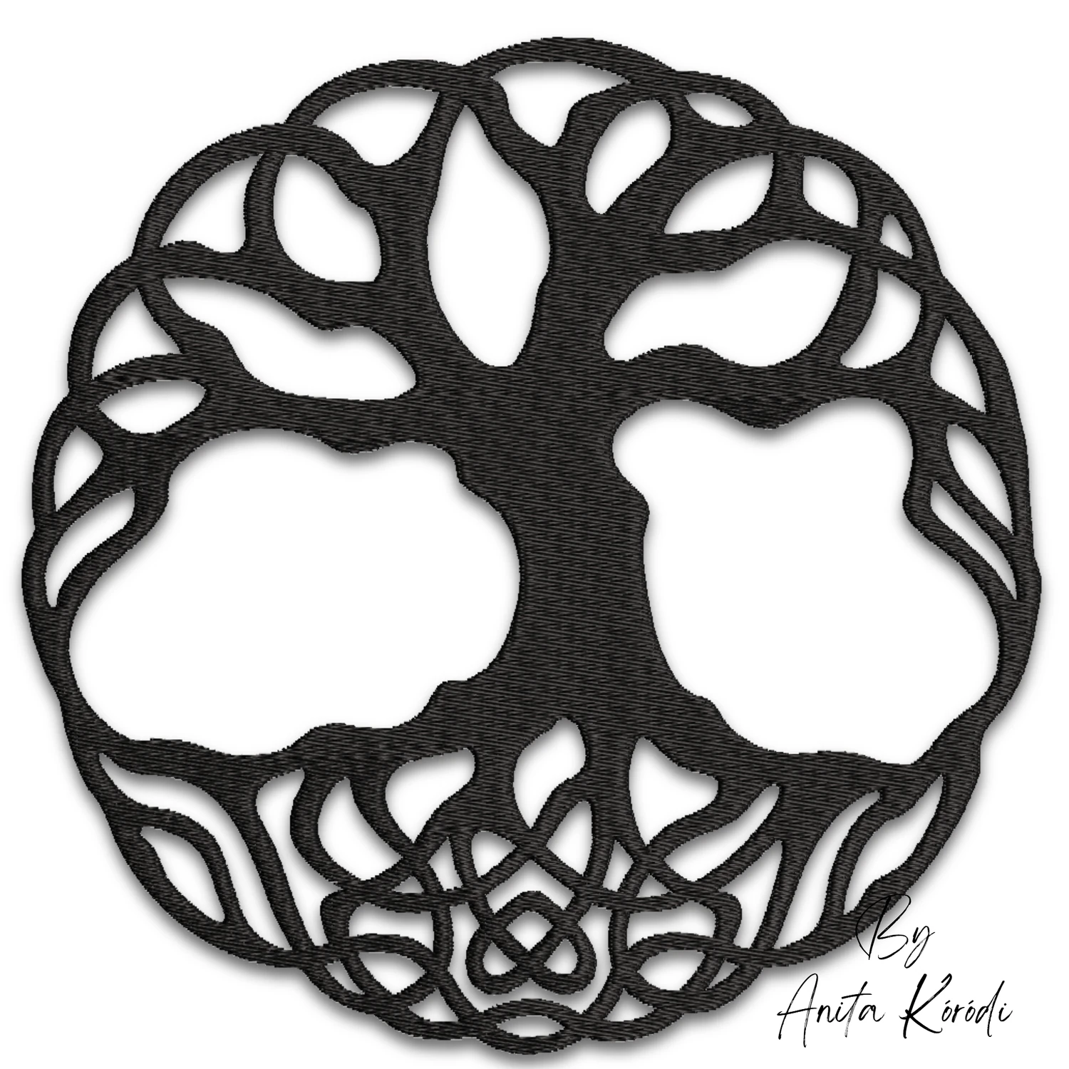 Celtic Tree of Life machine embroidery design