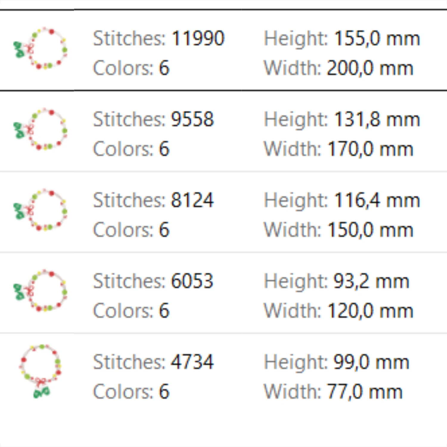 Christmas circle frame machine embroidery design with winter mittens