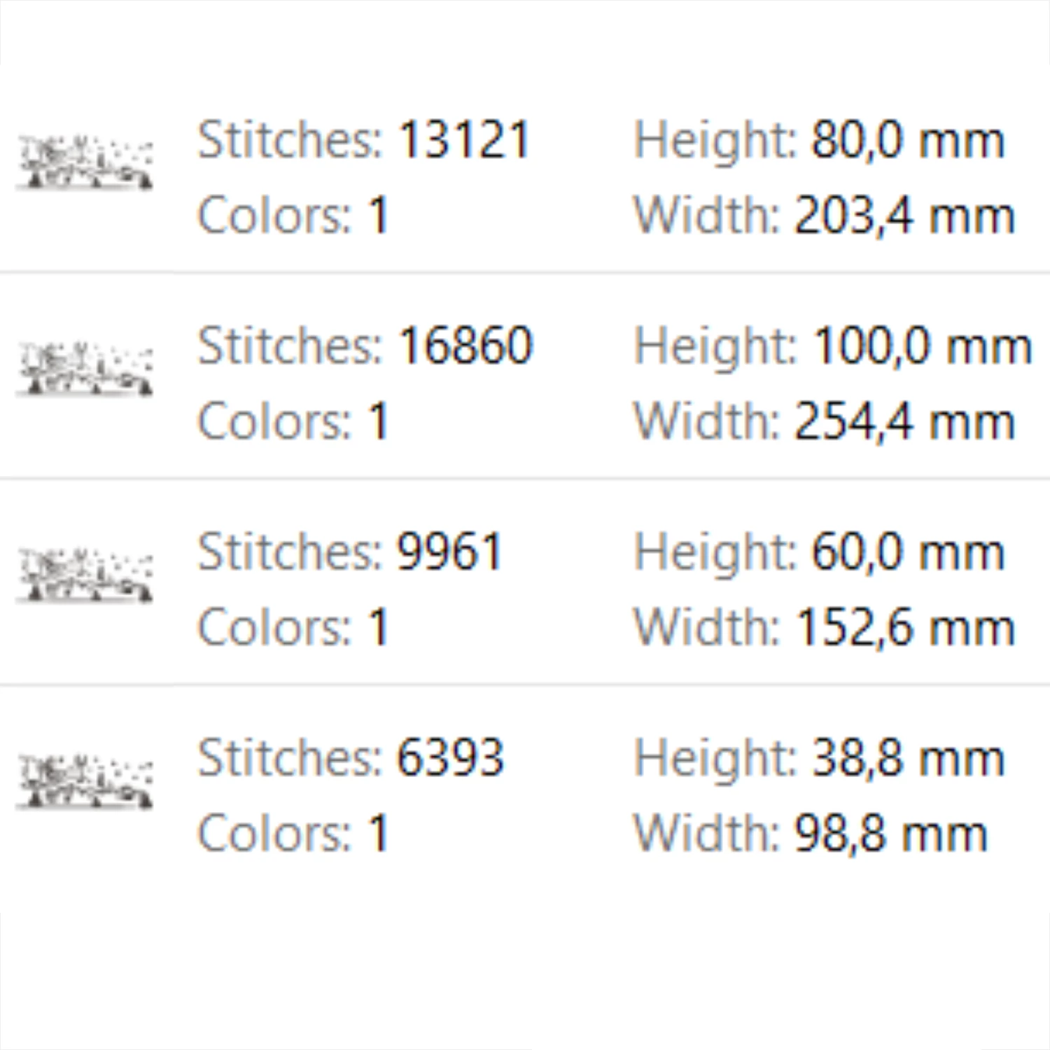 Santa sleigh Christmas village machine embroidery design sizes