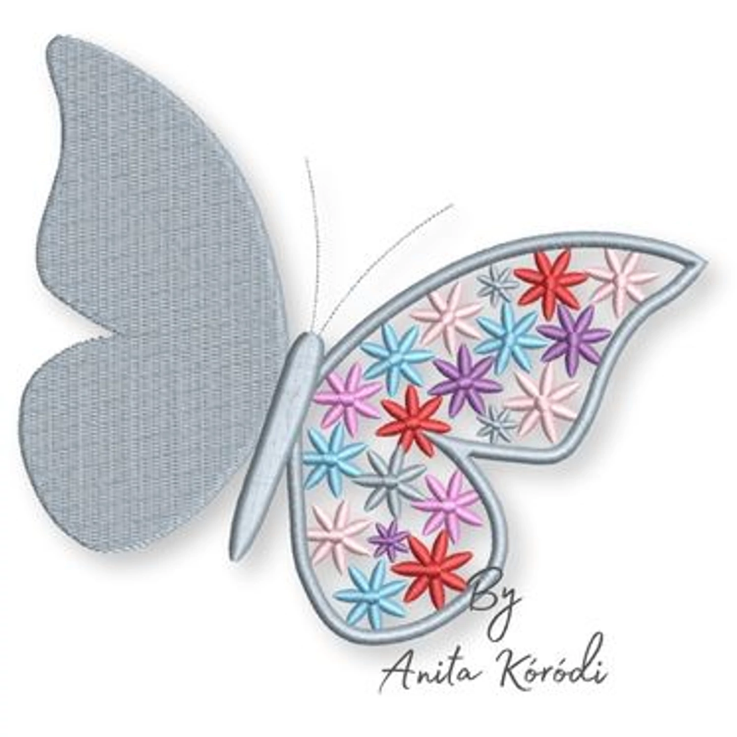 butterfly embroidery