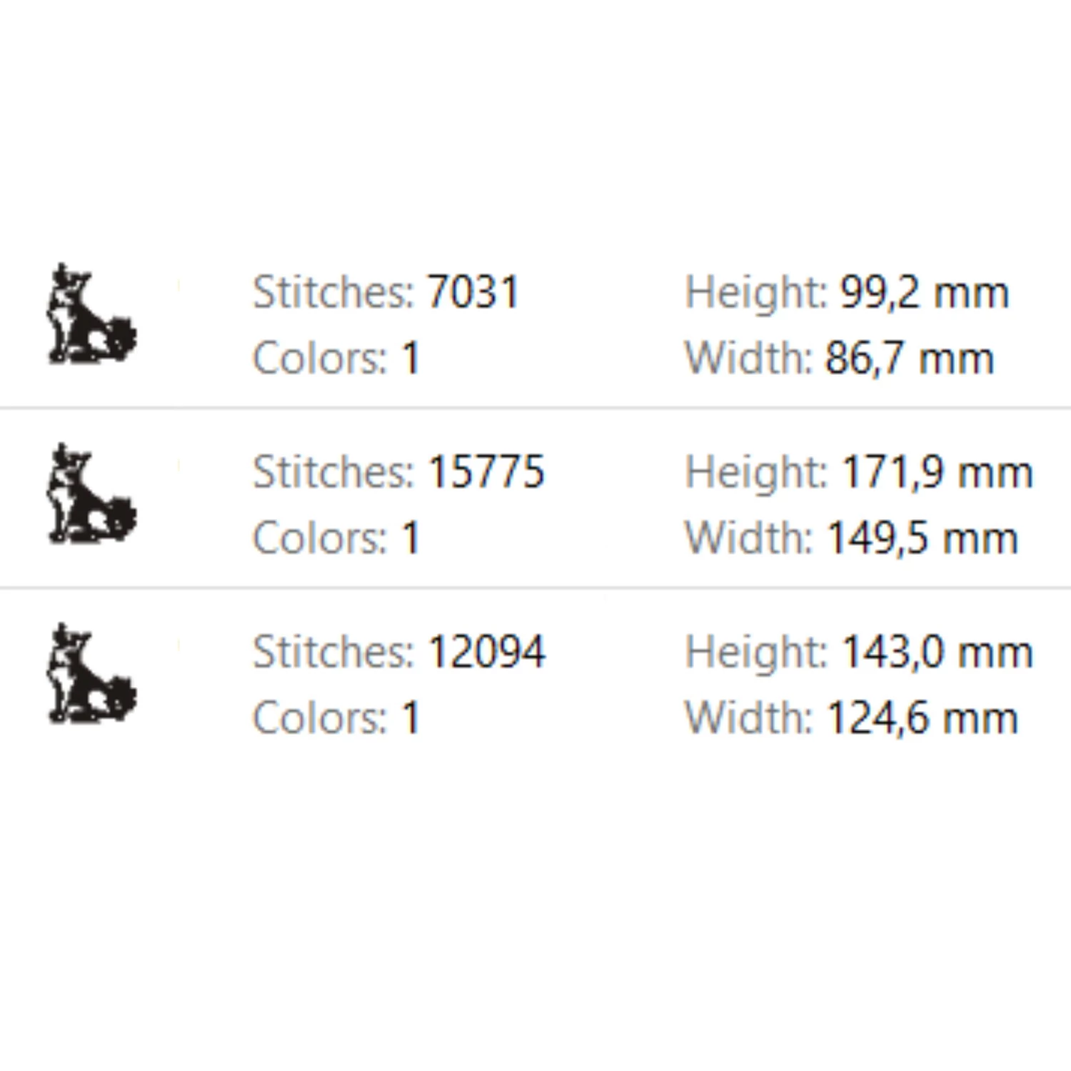 German shepherd embroidery design