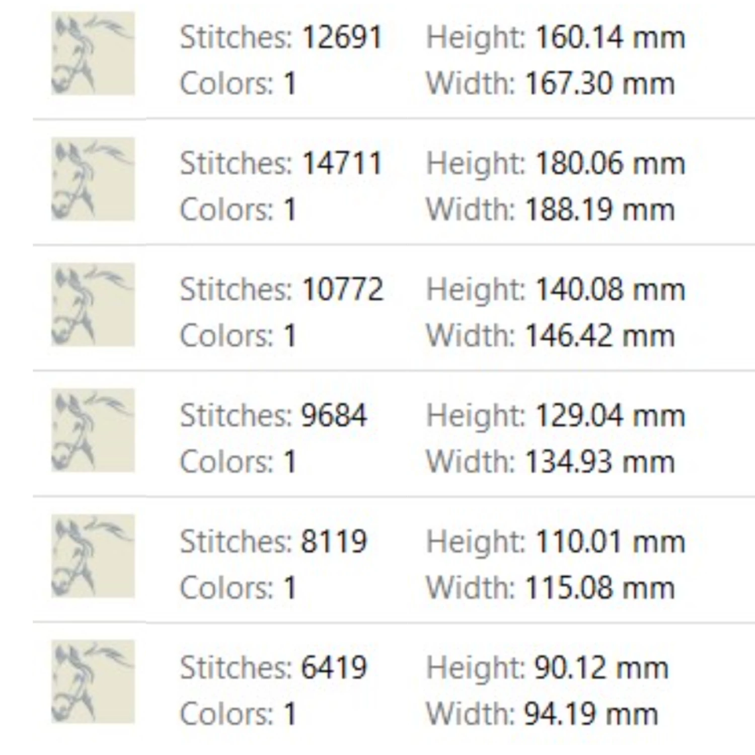 equestrian horse embroidery pattern pes file