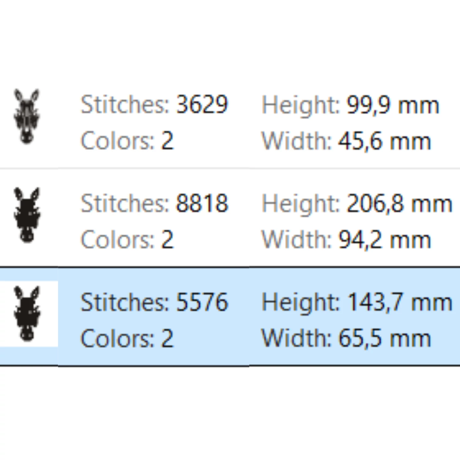 Geometric zebra embroidery pattern for embroidery machines