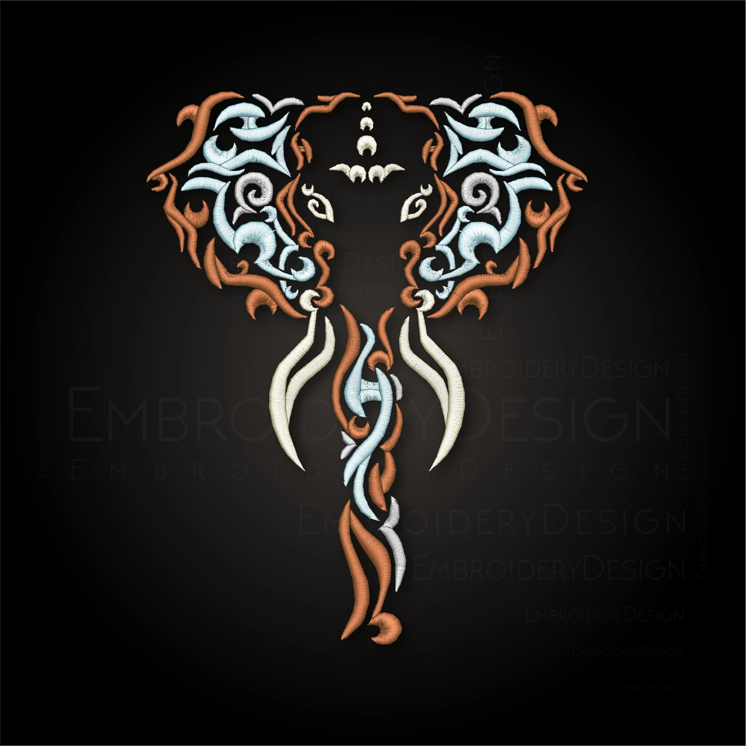 Elephant head mandala