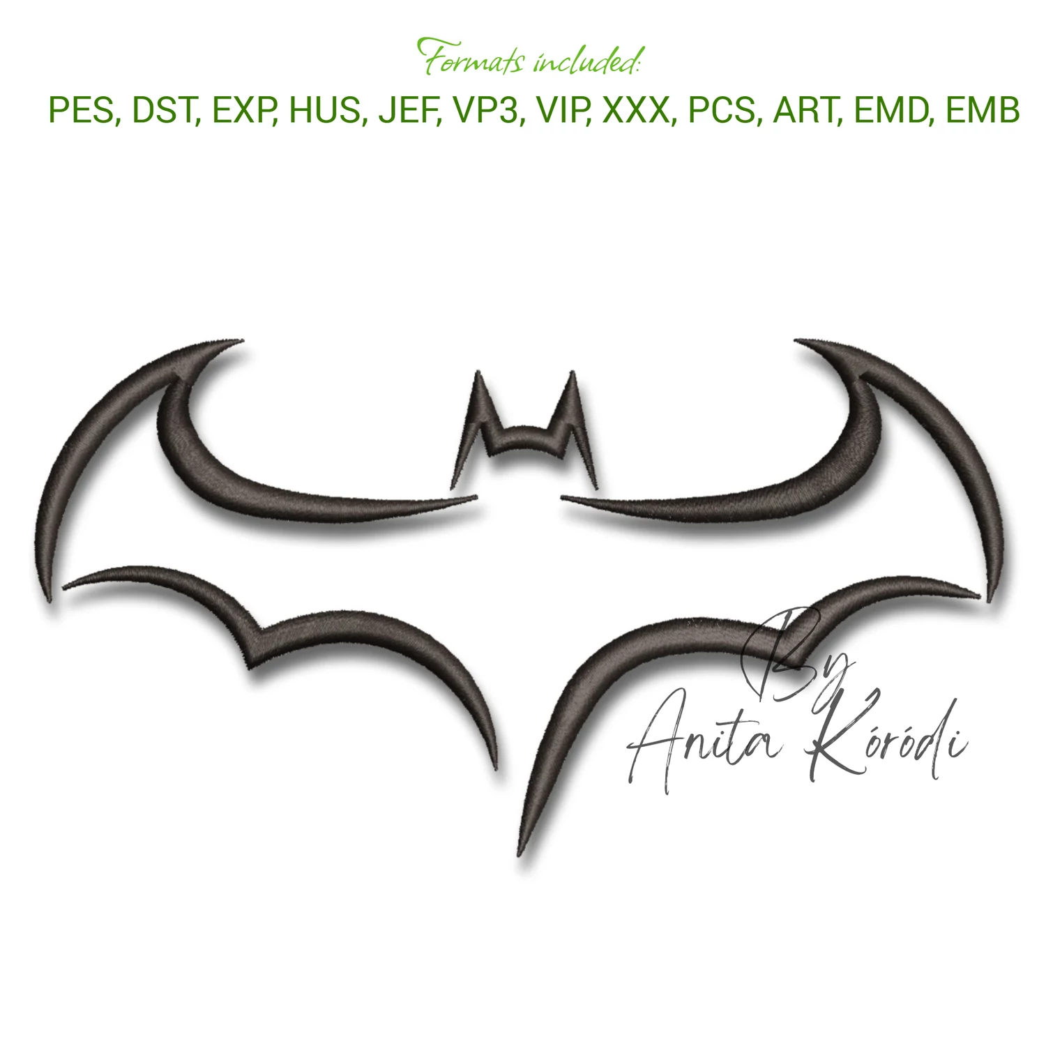 Batman embroidery