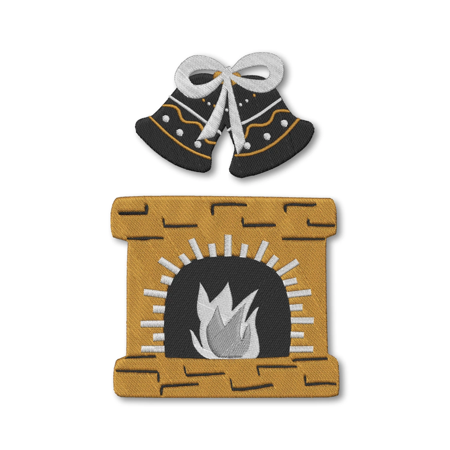 Christmas Fireplace and Bells
