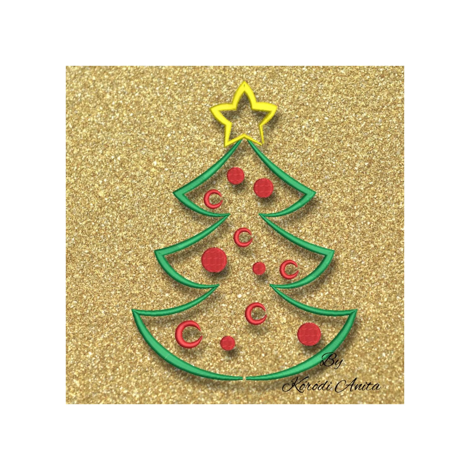 christmas embroidery design