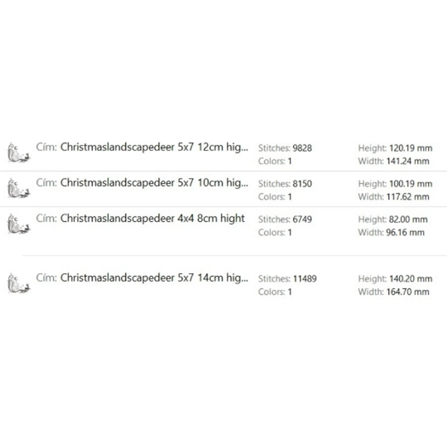 Christmas Landscape Deer