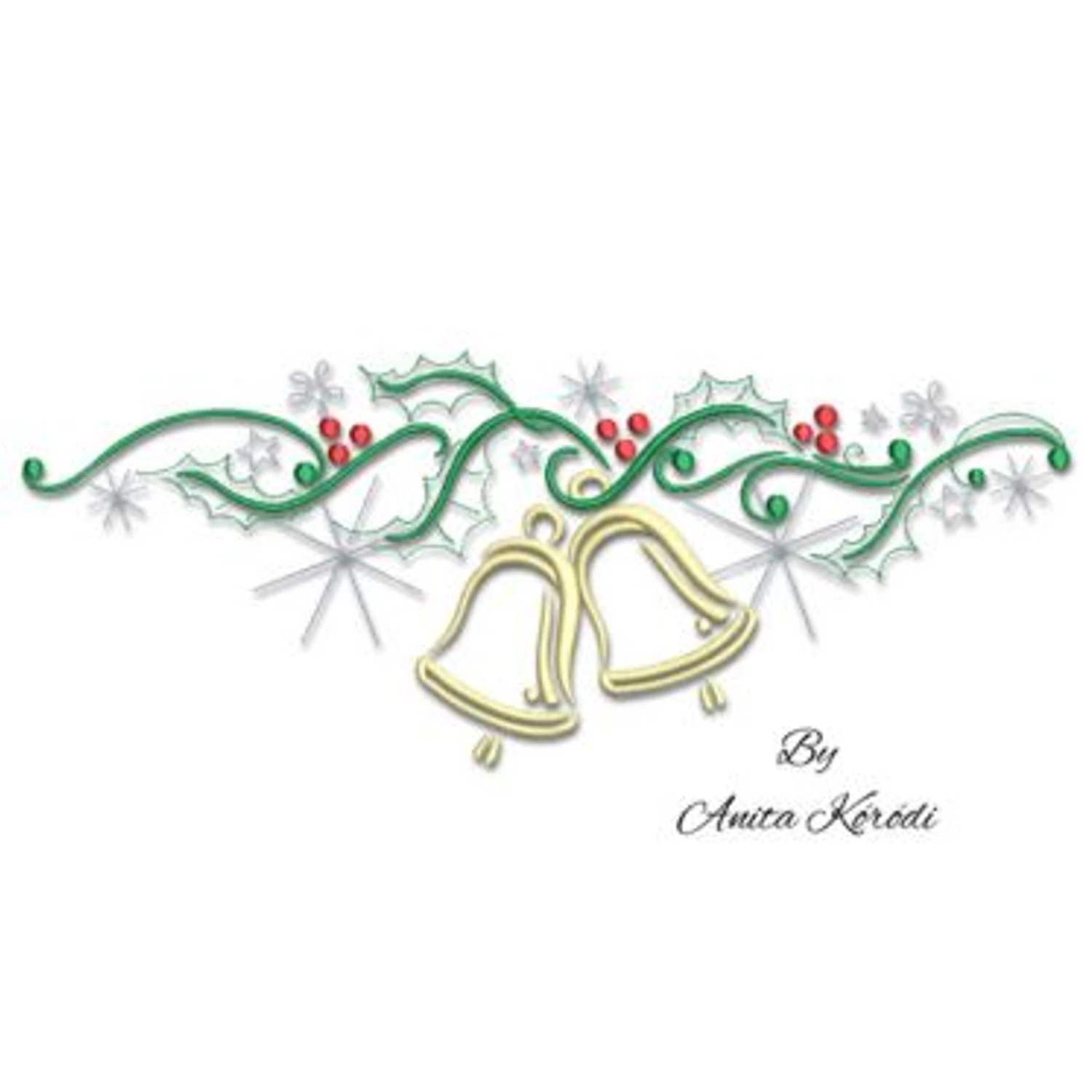 Christmas Bells Embroidery Design
