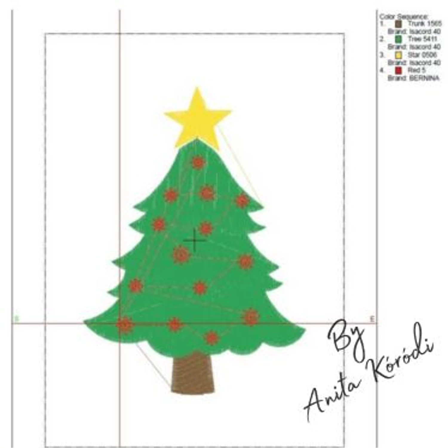 festive holiday pattern by Anita Koródi