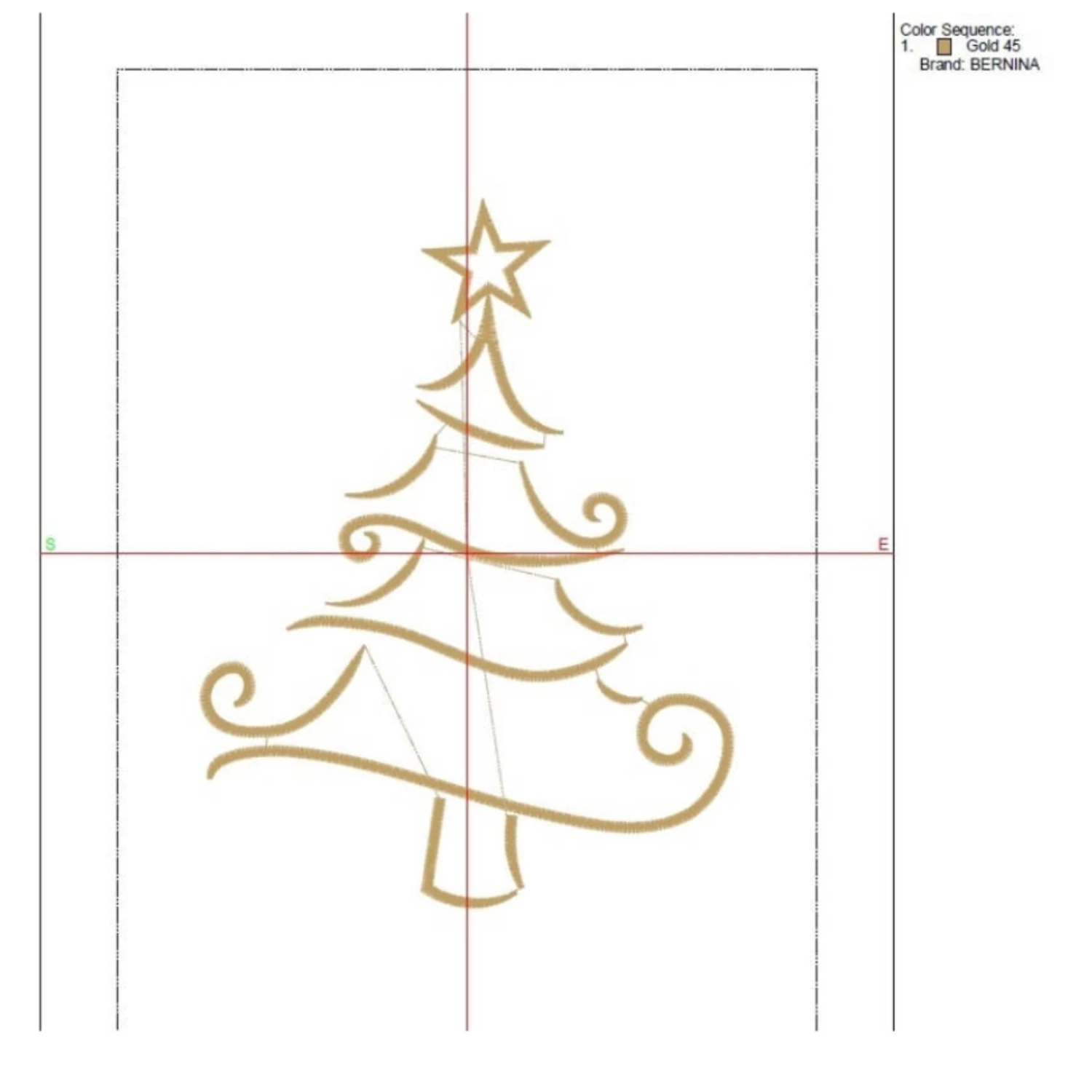 single-color stitching