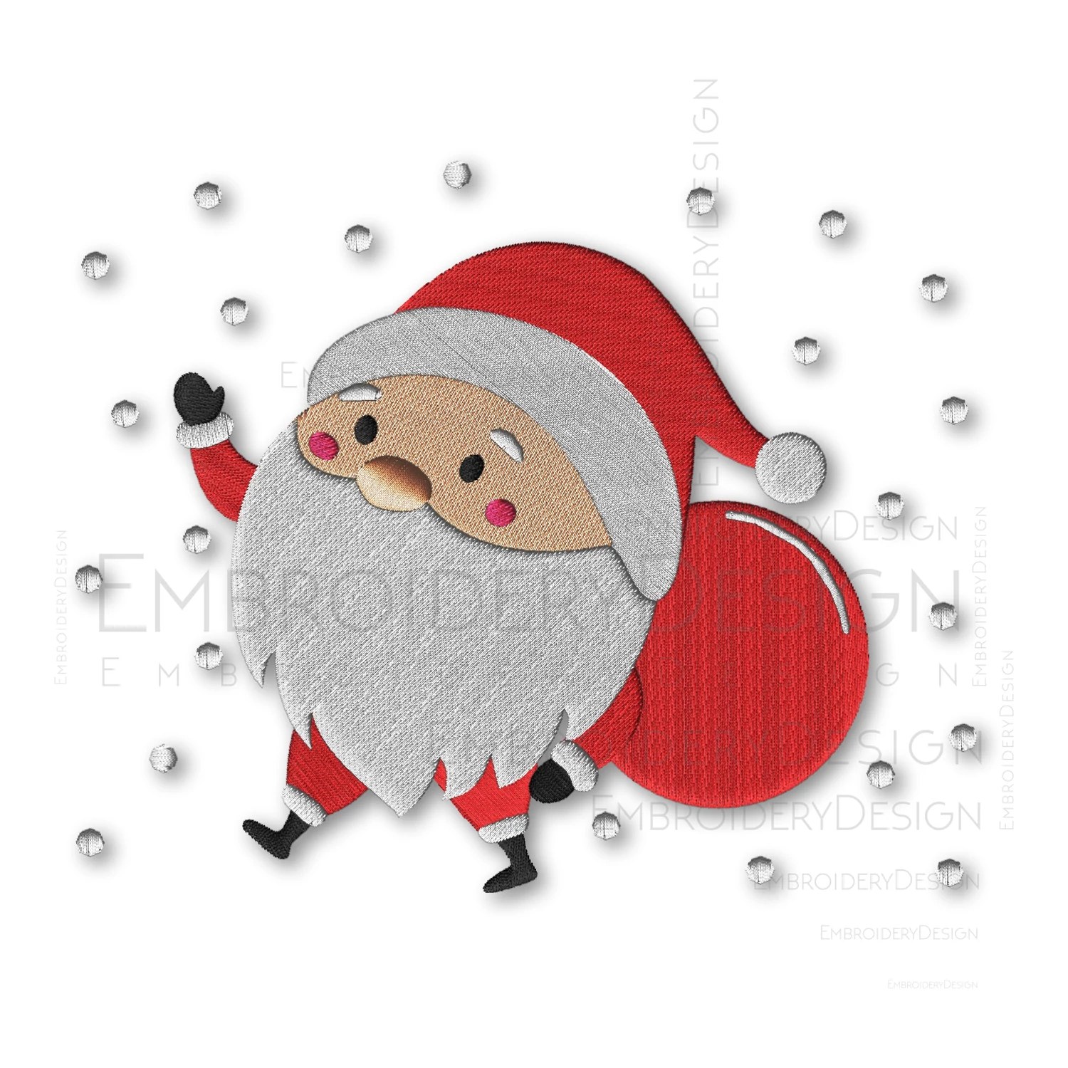 Cute santa claus merry christmas