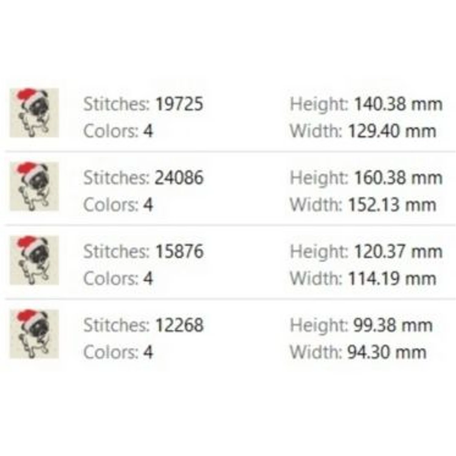 festive Christmas dog pattern by Anita Koródi