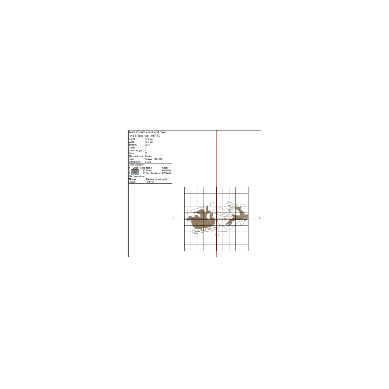 Santa Claus and Deer