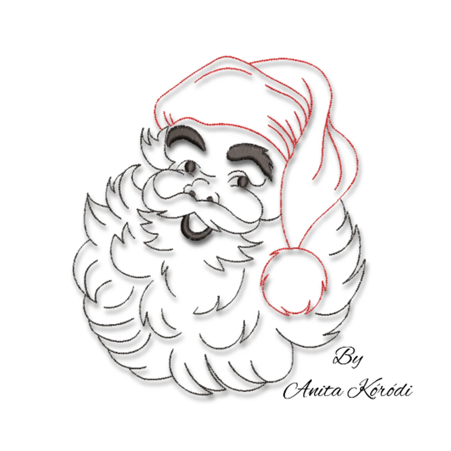 Santa Claus outline