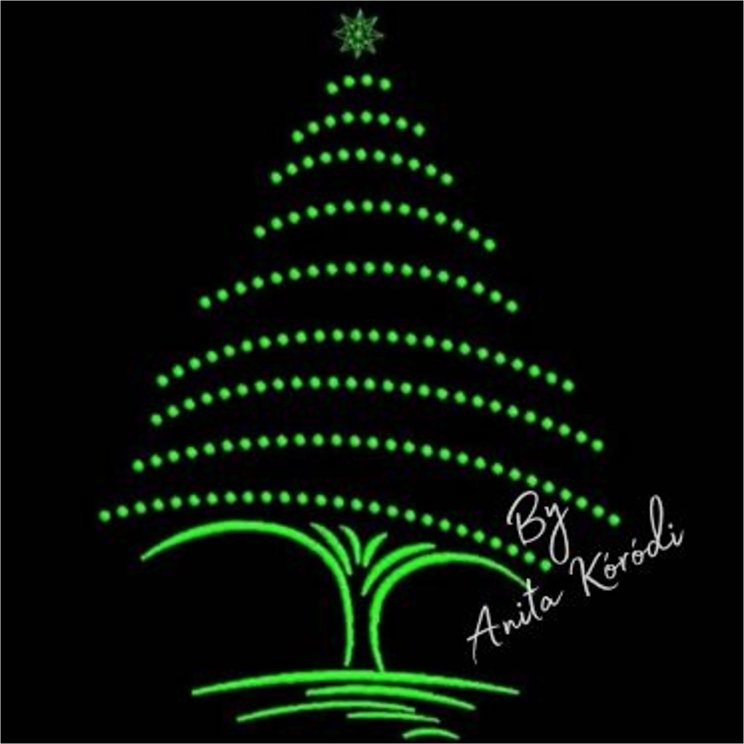 holiday embroidery design