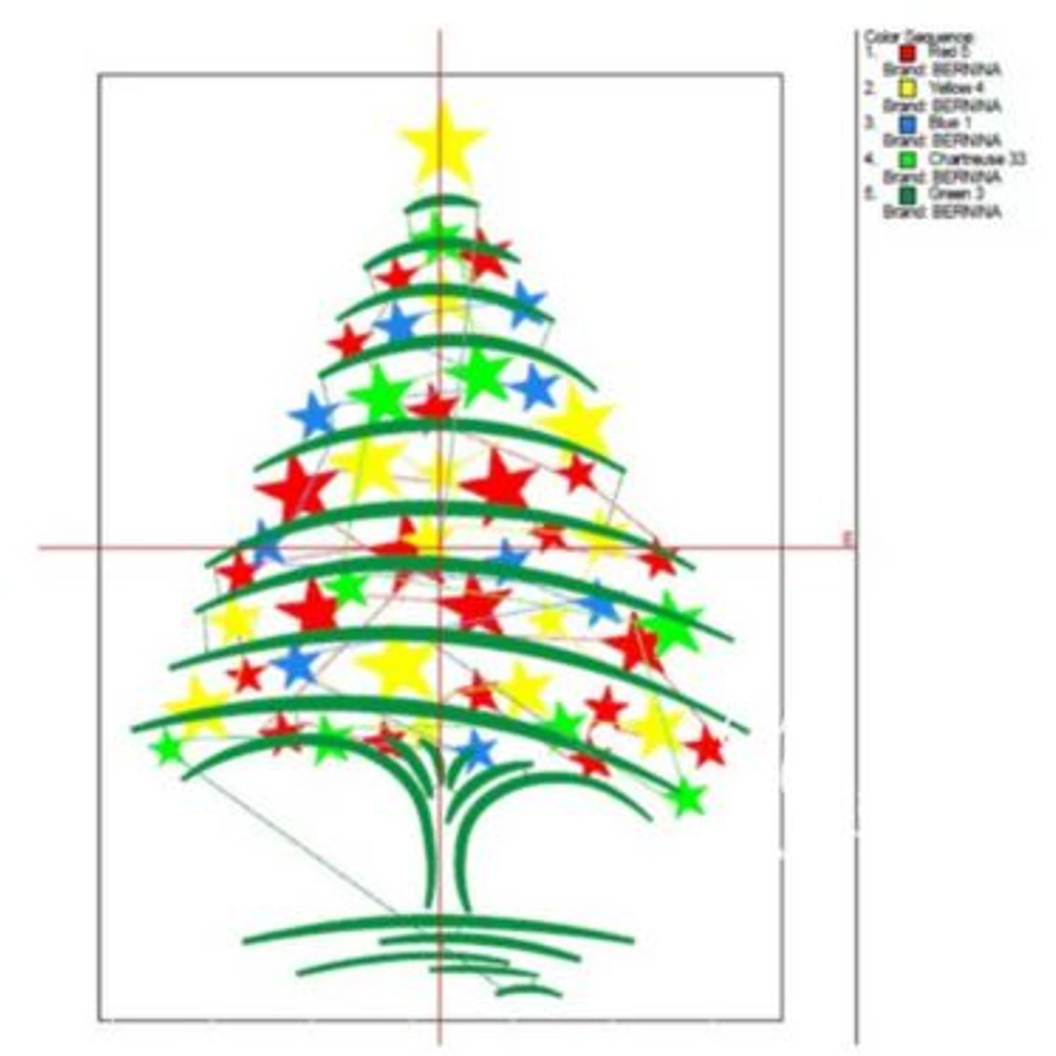 christmas stars embroidery