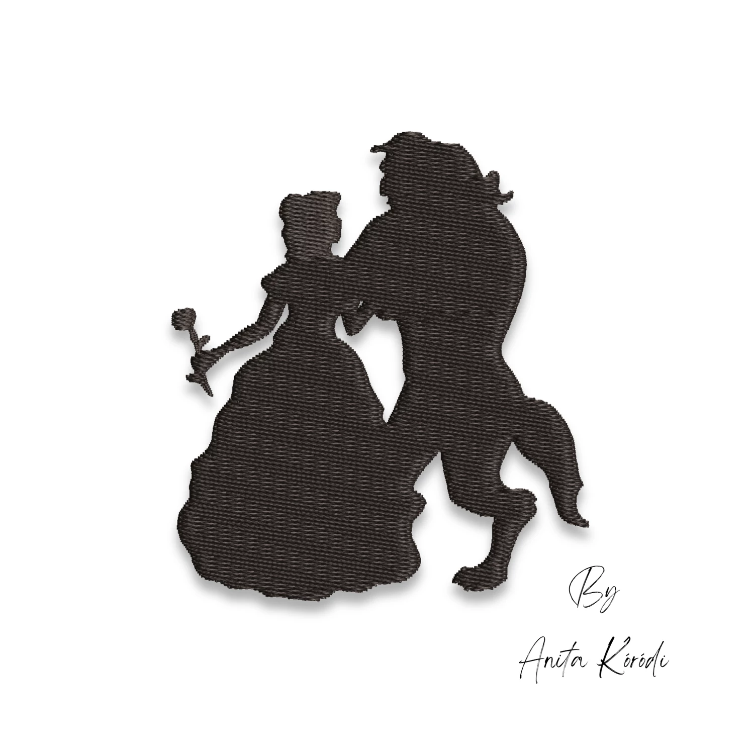 Beauty and the Beast silhouette