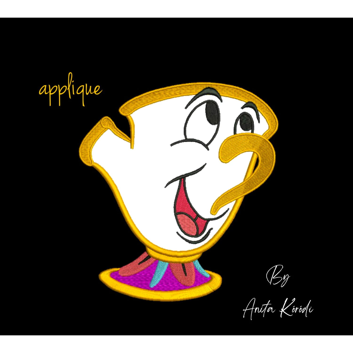 Chip Teacup applique