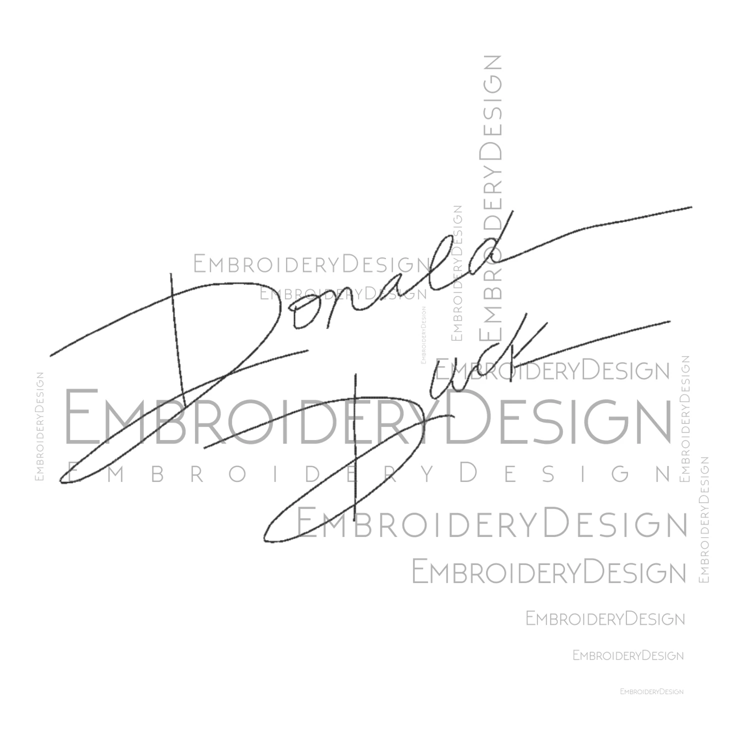 Donald Duck Autograph