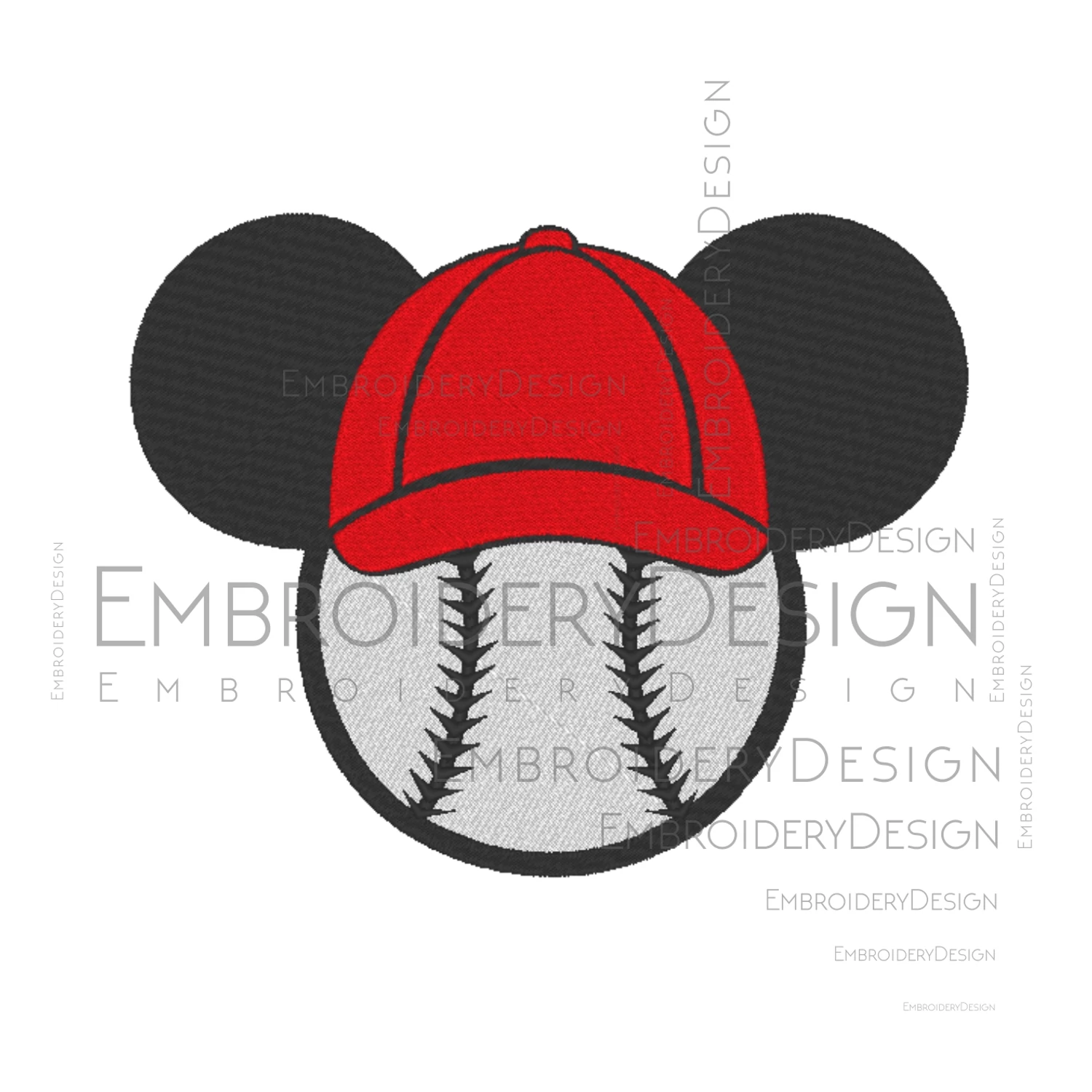 Baseball Mickey Mouse Head