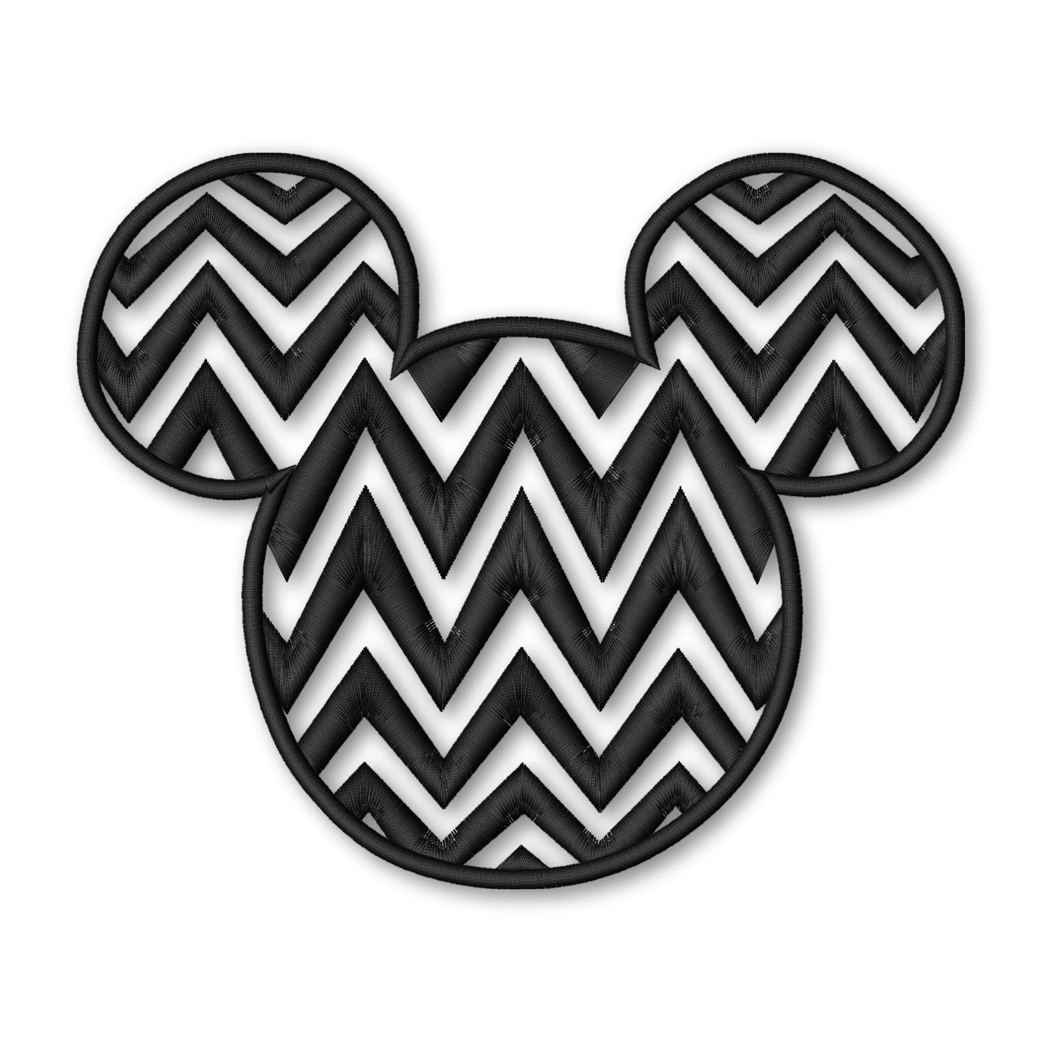 Chevron Mickey Mouse head