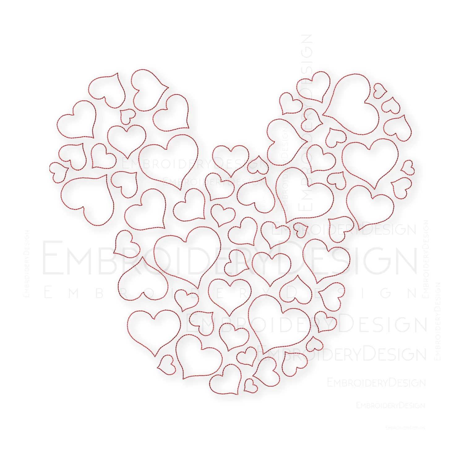 Mickey Mouse Valentine Hearts v2