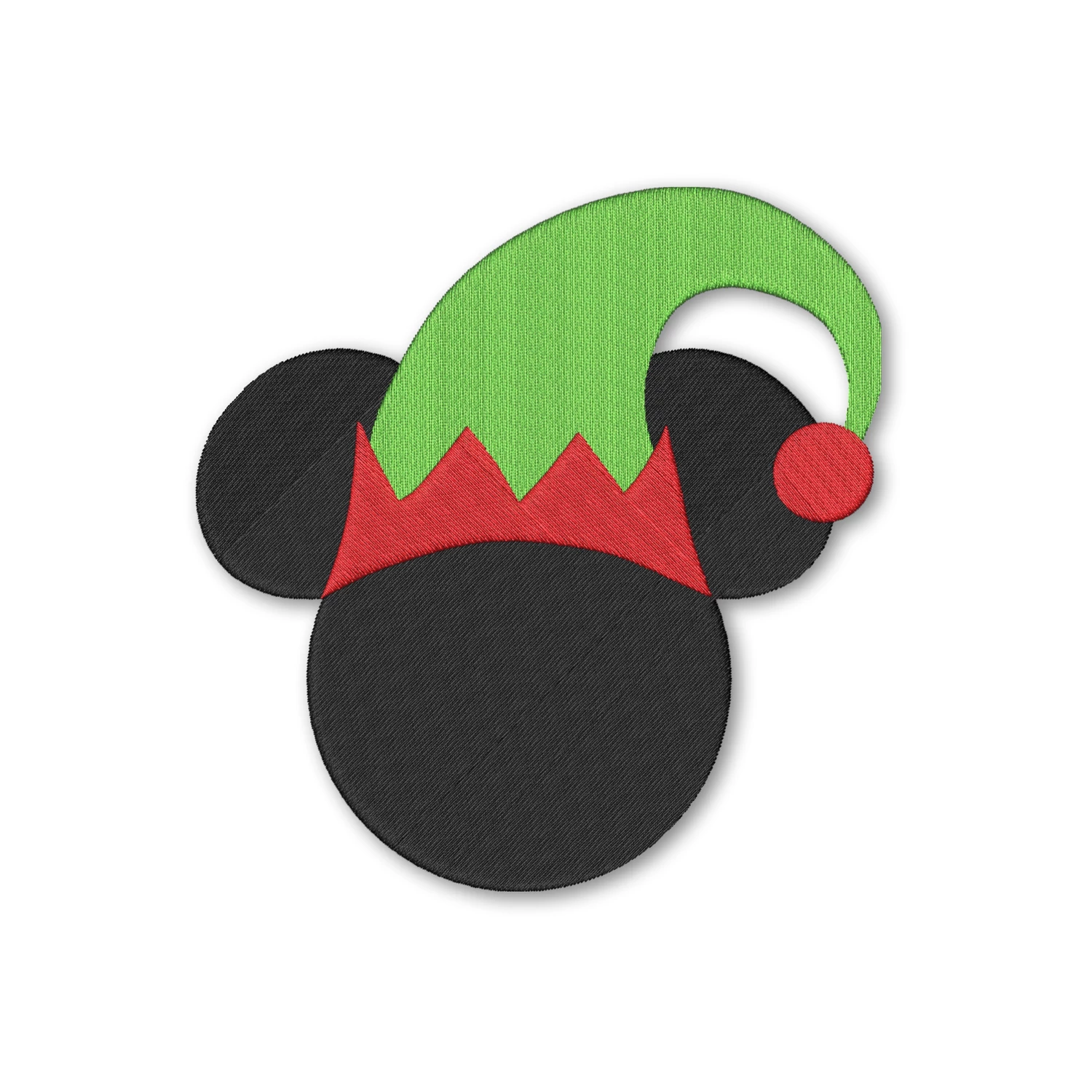 Mickey Mouse with Christmas Elf Hat