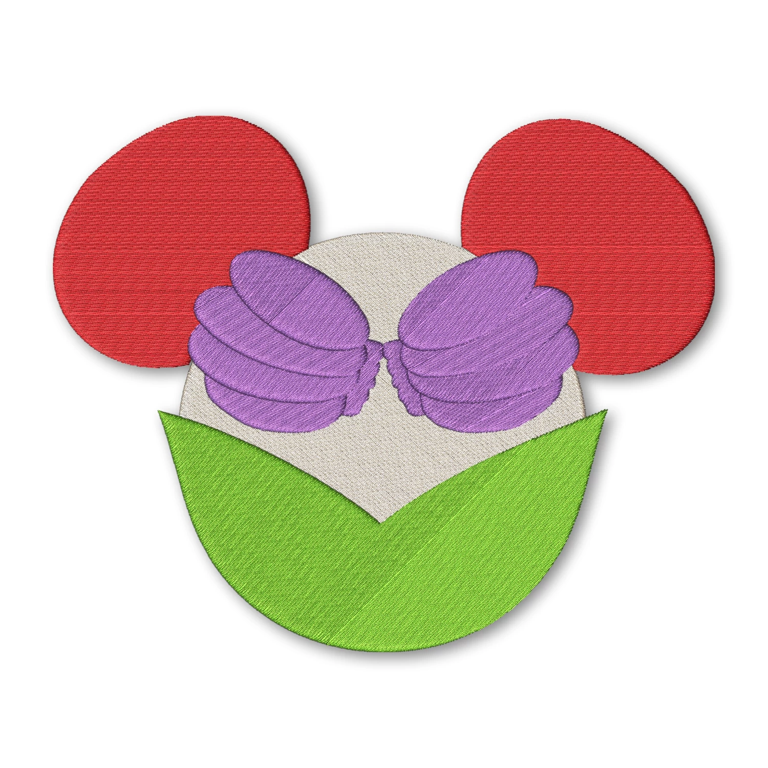 Minnie Mouse Head Princess Ariel