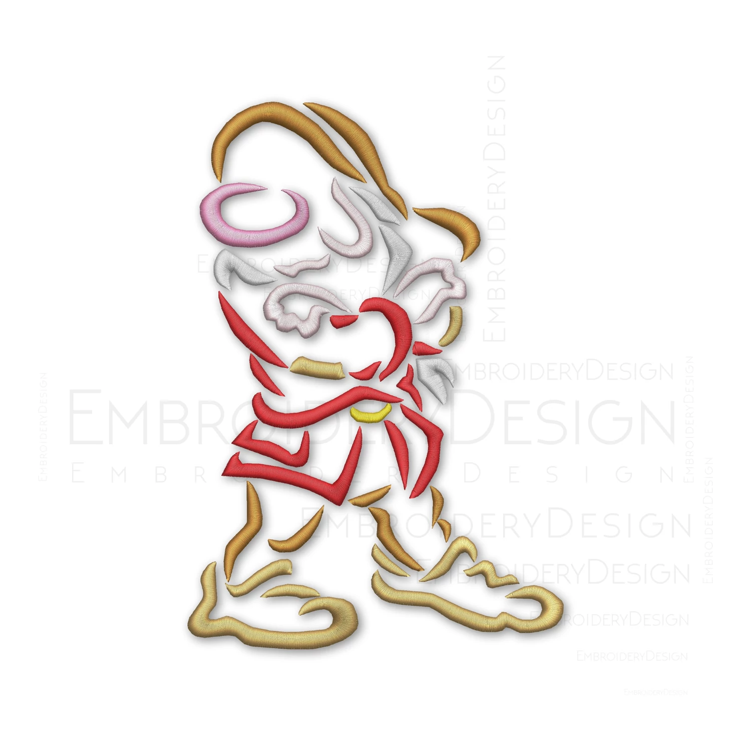 Grumpy dwarf Snow White Sketch