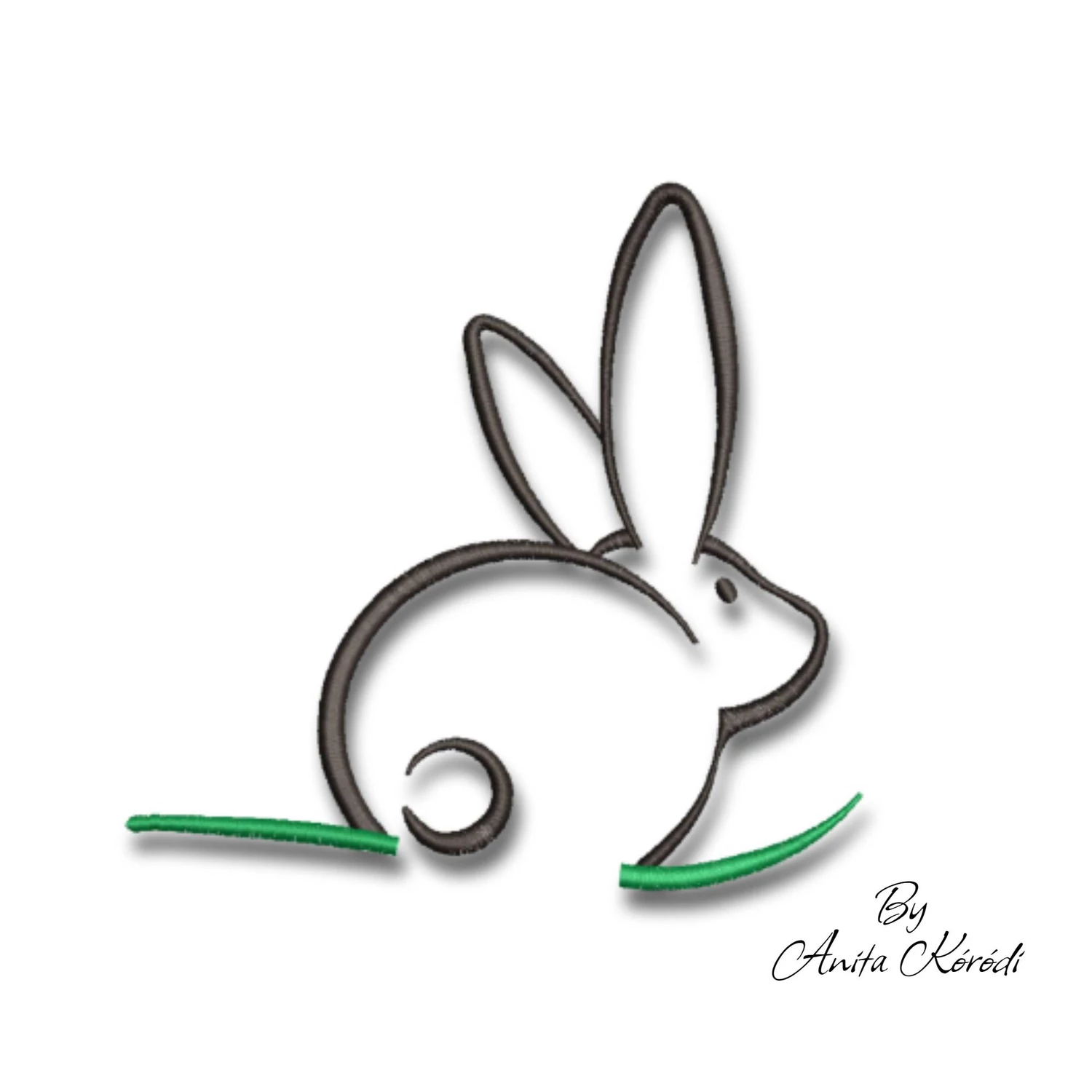 Easter bunny outline