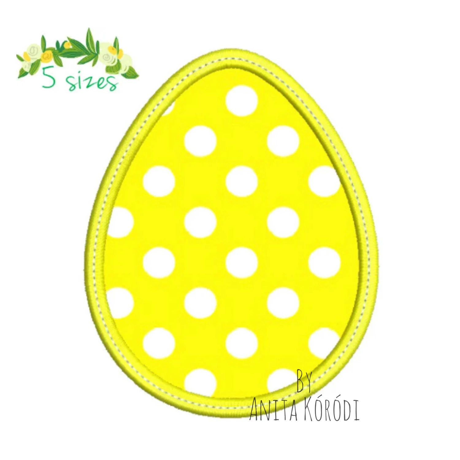 Easter egg applique