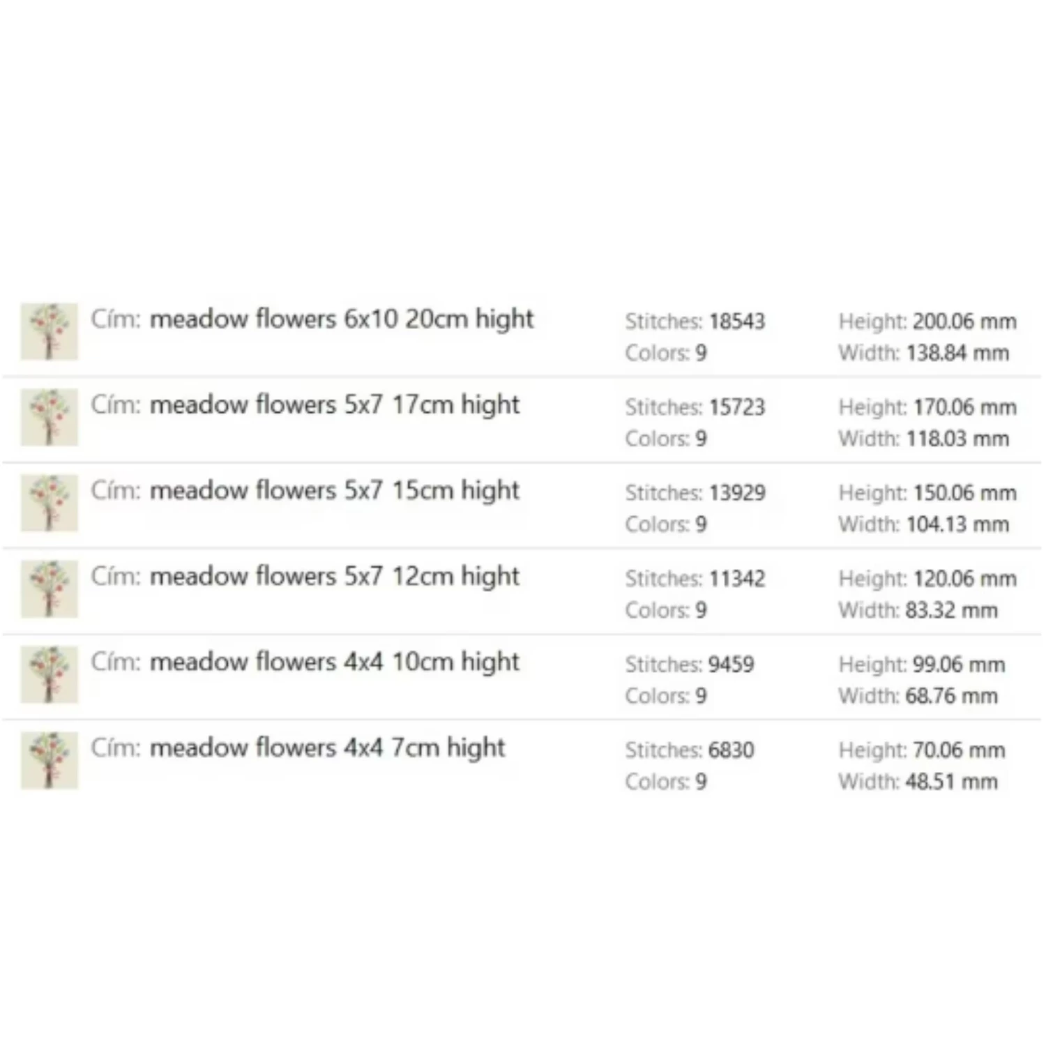 Flowers meadow bouquet