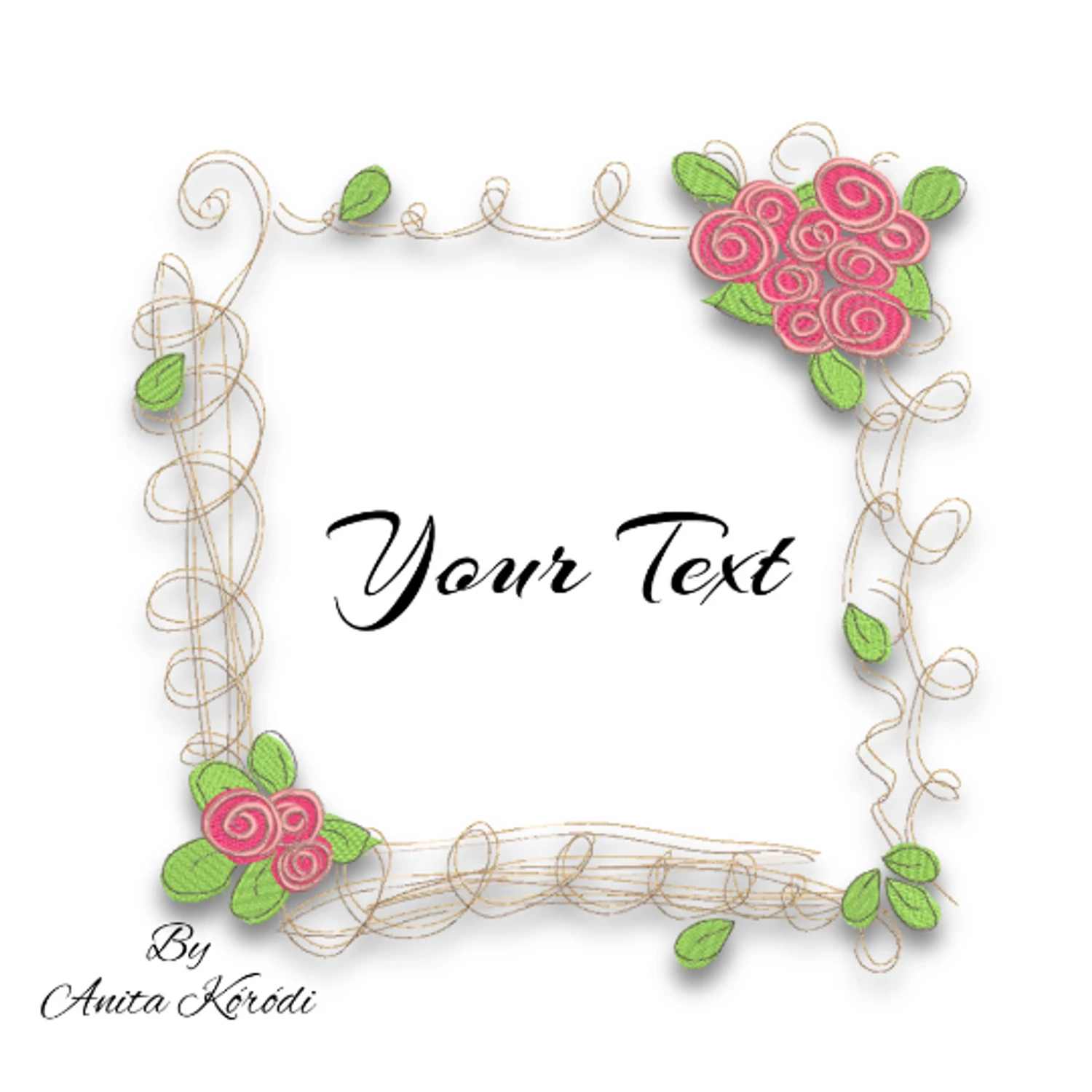 Frame rose