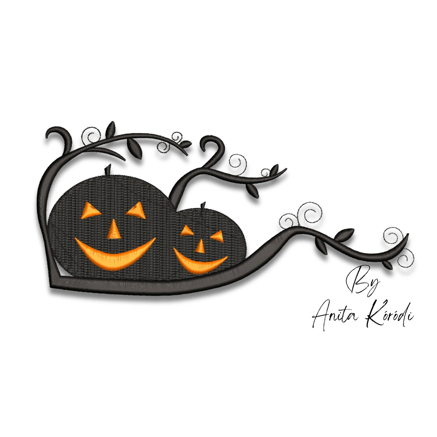 halloween pumpkins embroidery