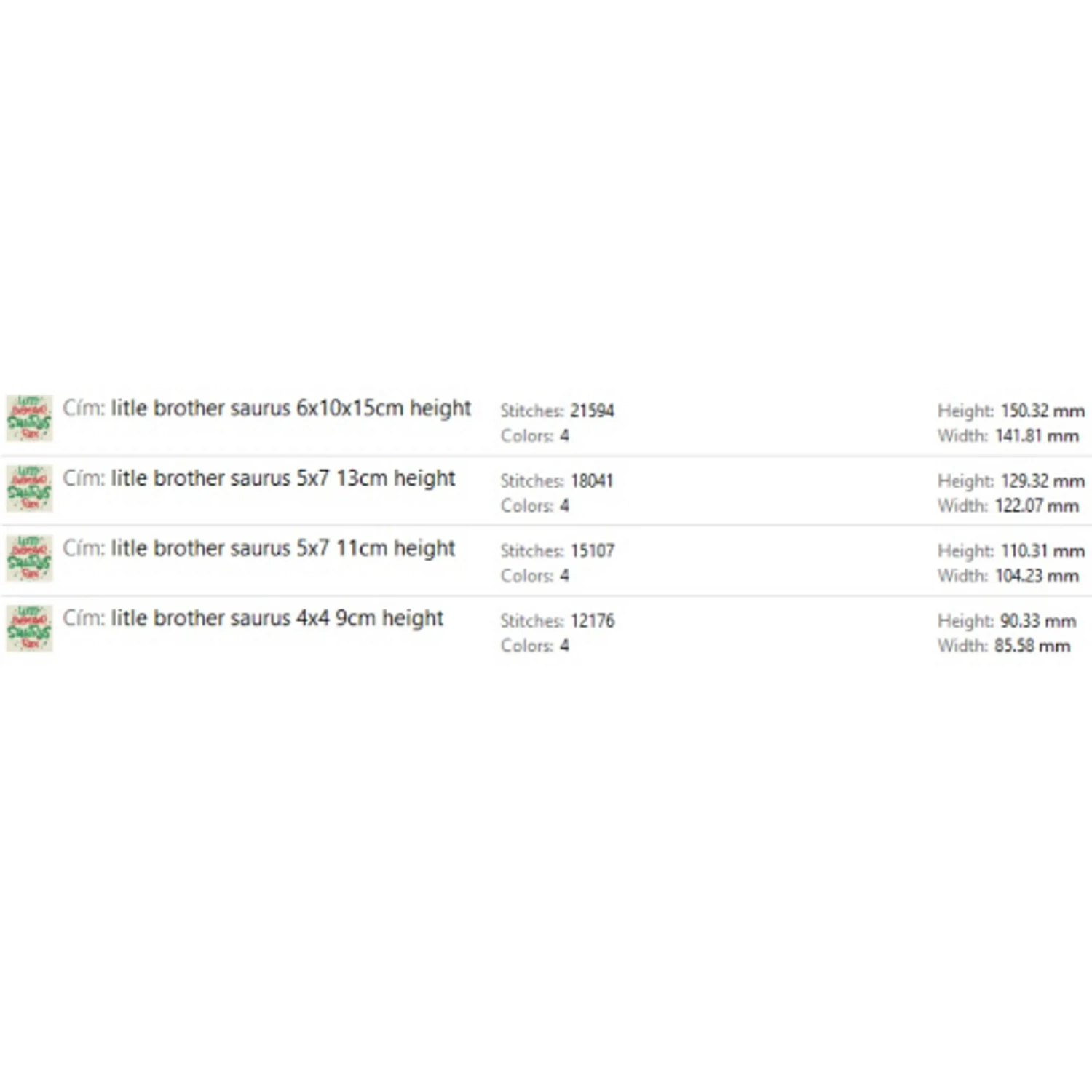 Little brother saurus rex