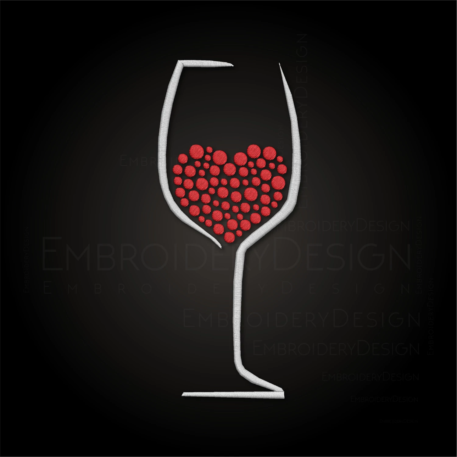 Wine Glass Heart