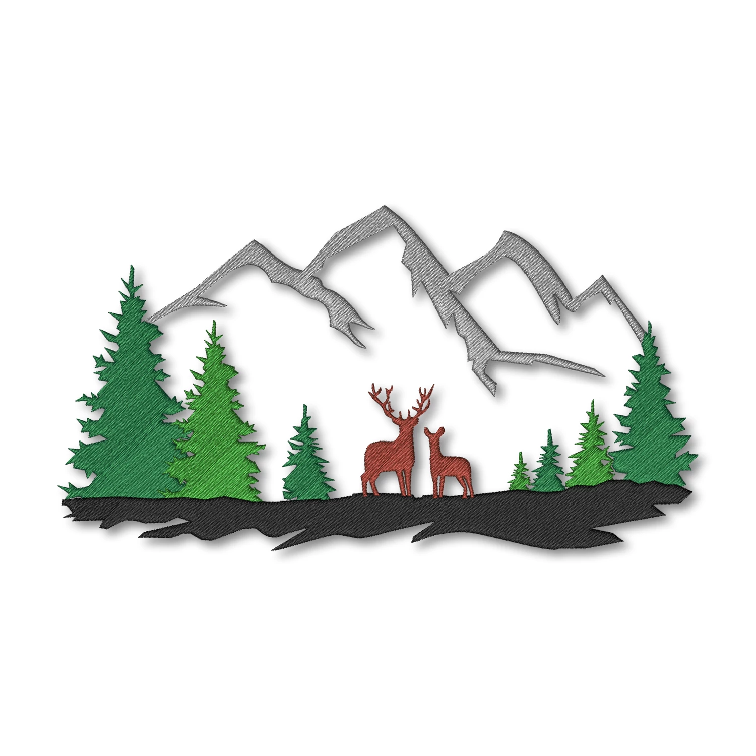 Deer Wilderness Mountains color